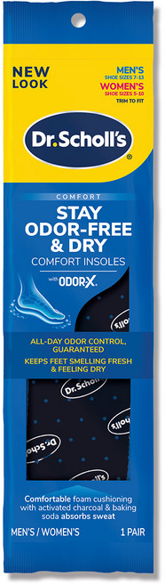 Dr. Scholl's 爽健 Odor-X消臭乾爽舒適鞋墊 (男女皆適)
