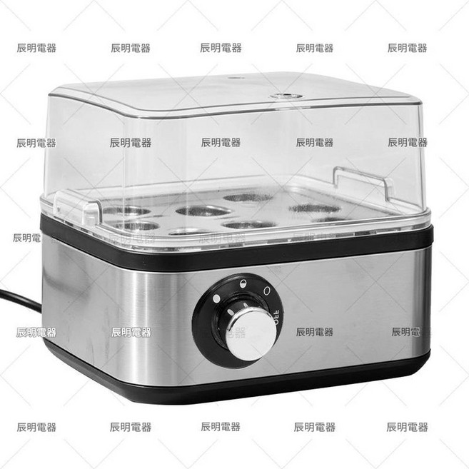 不鏽鋼定時煮蛋器, 1個, 銀色 方形煮蛋器定時款美規110V