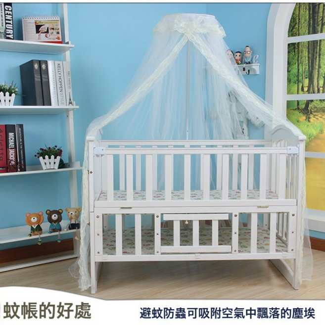 豪華落地式大空間牀方型蚊帳不帶支架蕾絲邊大蚊帳蚊帳, 黃色蕾絲邊蚊帳