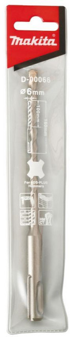 牧田 Makita D-00066 四溝鑽頭 6*160mm 水泥鑽尾, 1個