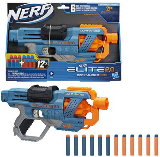 NERF ELITE 2.0 指揮官RD6 軟彈槍, 1個