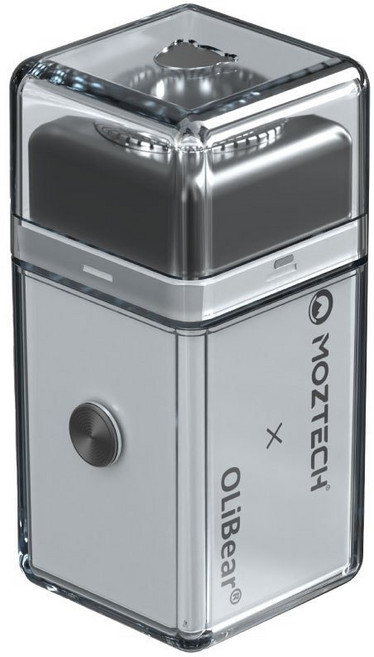 MOZTECH OLIBEAR 電動迷你刮鬍刀 鼻毛刀 紳士禮盒套裝, 青嵐白