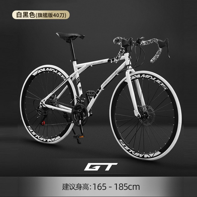 GT 公路自行車 21速 26吋 雙碟煞 彎把腳踏車 越野賽車, 白色 40刀, 1個