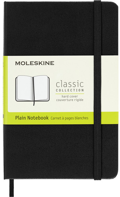 MOLESKINE 經典硬殼筆記本 - 口袋型/空白, 黑, 1個
