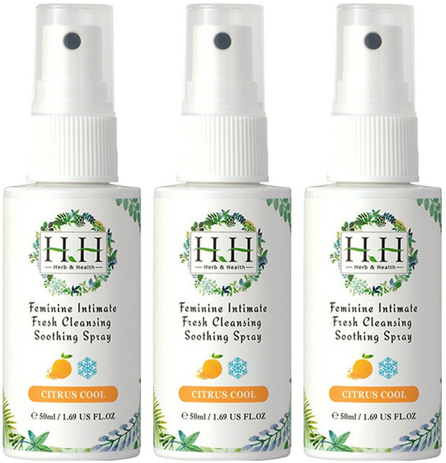 HH 草本新淨界 私密潔淨舒緩噴霧 柑橘涼感, 50ml, 3件