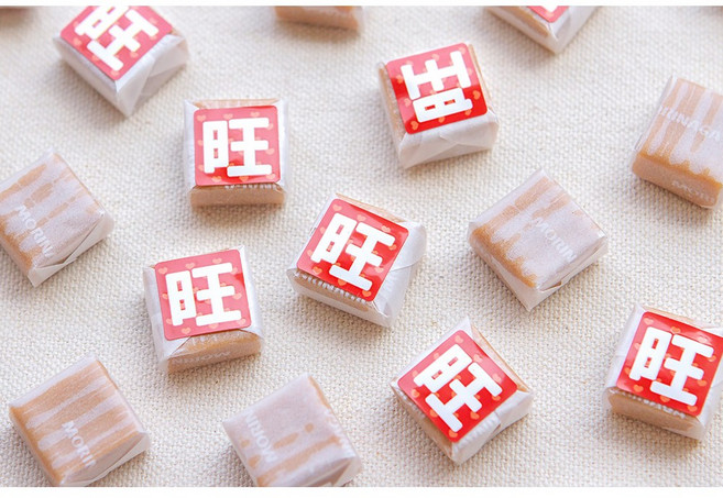 MORINAGA 旺字祝福語牛奶糖, 旺 字-100顆, 1個