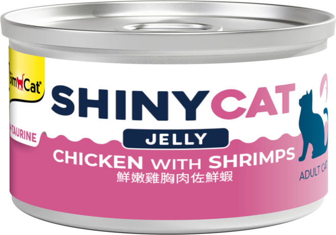 竣寶 SHINYCAT 經典貓罐 雞肉佐鮮蝦 JELLY 凍齡系列, 70g, 6個