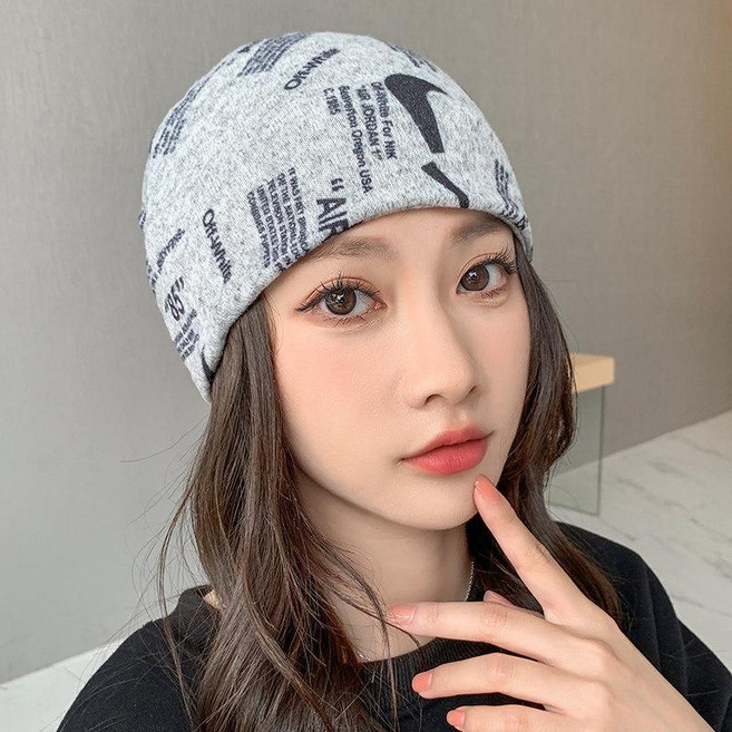 帽子 秋冬季帽子 韓版套頭帽 保暖防風帽 月子帽 時尚百搭帽 加厚包頭帽