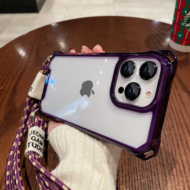 斜跨長掛繩手機殼 適用於蘋果 iPhone 13 Pro Max