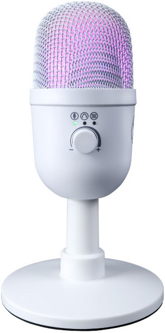 DTAudio聆翔 直播降噪麥克風 PC-MU01 電容式/智能降噪/監聽功能, 白色, PC-MU