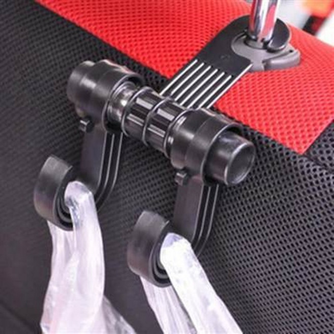 車用多功能掛鉤, 汽車掛衣鉤車內創意雙掛鉤汽車用品飾品車載掛鉤隱藏式萬能鉤, 1個