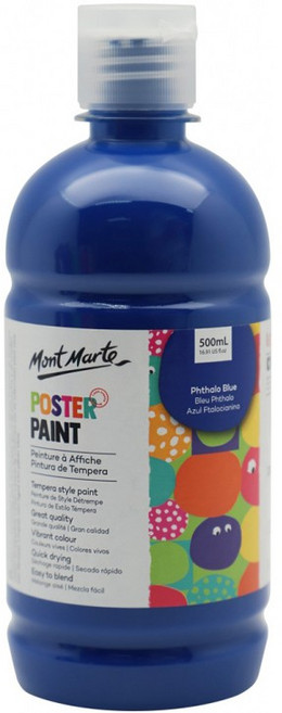Mont Marte 蒙馬特 無毒不透明廣告顏料 (500ml), 基本色 24