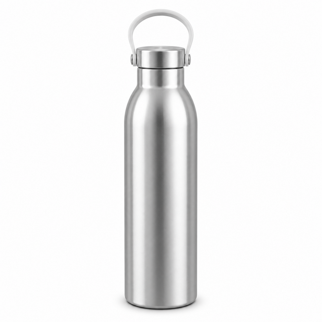 保溫杯 500ml 提手蓋 隨行水瓶 不鏽鋼 辦公通勤, 1個, 飲水更健康+淨化水質+升級提手蓋子, 银色