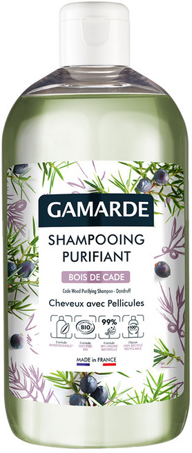 GAMARDE 珂瑪德 野杜松木淨化洗髮精 500ml 控油去屑 頭皮平衡 無SLS SLES, 1個