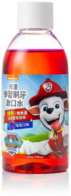【齒妍堂】學習刷牙漱口水 葡萄口味 170g 3歲以上兒童適用 食品級配方 牙菌斑顯示劑 口腔清潔, 1個, 學習刷牙漱口水170g-葡萄口味
