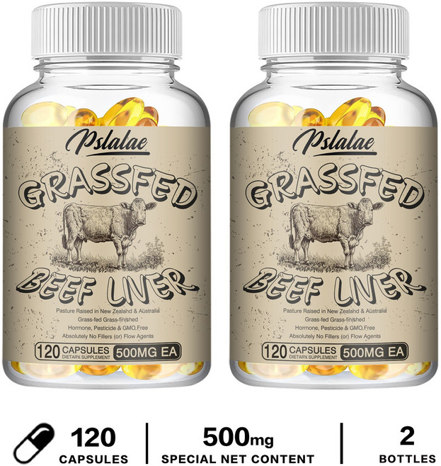 Pslalae 草飼牛肝膠囊, 240組