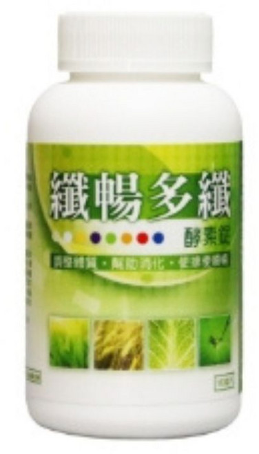 纖暢多纖 酵素錠 180錠, 2g, 180個