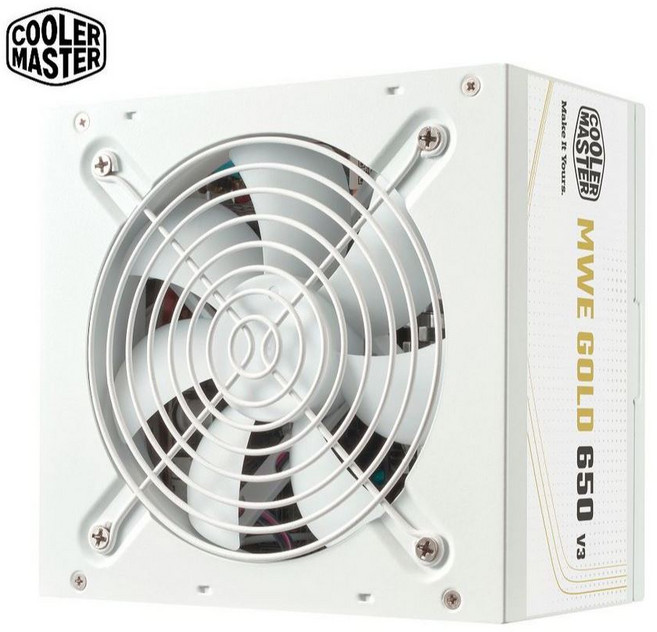 酷碼 Cooler Master MWE Gold V3 650W 直出 金牌 ATX3.1 電源供應器, 白色