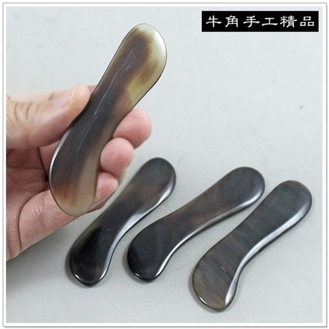 摩邦比 臉部牛角刮痧棒 撥筋棒 眼部按摩 美容筆 臉部刮痧 穴道按摩 原始點, 1個