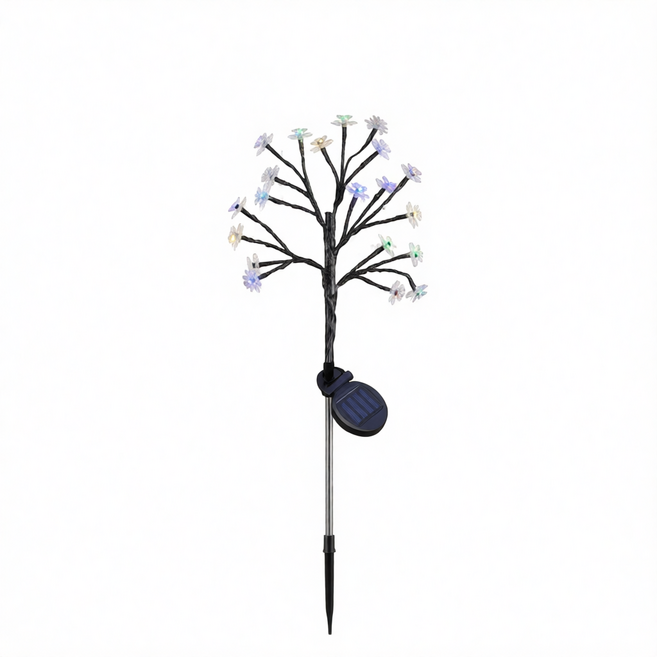 太陽能櫻花樹枝燈 暖光, 普通款300MAL - 8模式 彩光 - 太陽花樹枝燈, 1個