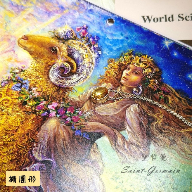 黃水晶鑽切925銀鎖骨鍊(Citrine) 十一月誕生石 墜子