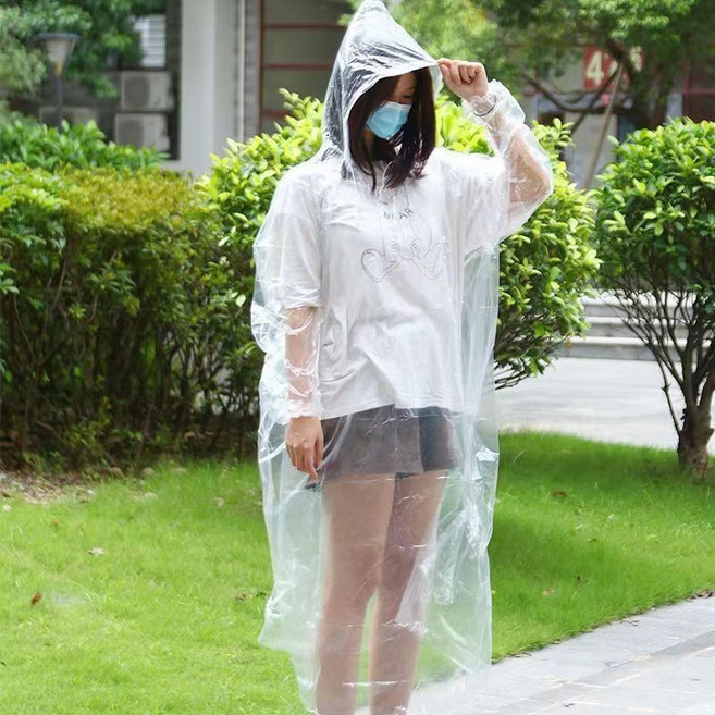 加厚一次性雨衣男女成人徒步旅行兒童款防水便攜騎行戶外漂流雨披