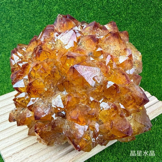 晶星 天然黃水晶簇 消磁必備, 1個