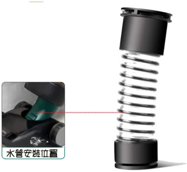 追覓 副廠 mix DUAL氣旋集塵桶刮水條污水管耗材配件, 1個, 含頭污水管-1入,H12 Dual