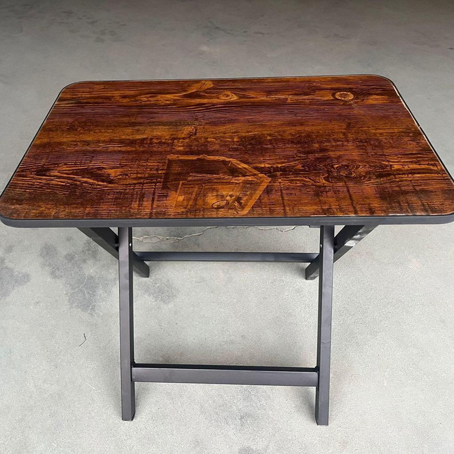 摺疊餐桌 70x70cm 胡桃色