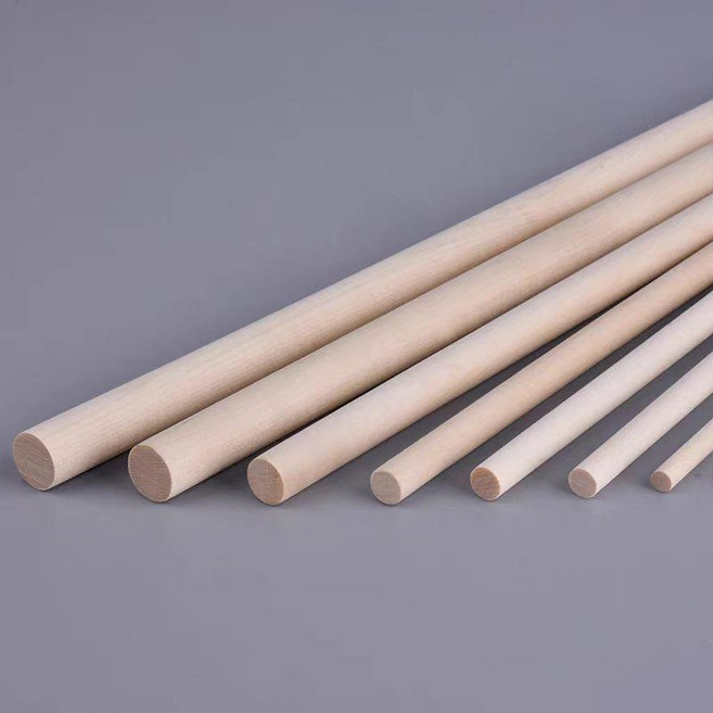 樺木實木圓木棒 DIY手工建築模型材料, 1個, 直徑3mm(50條),長200mm (0.2米)