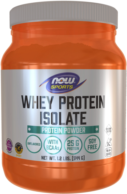 NOW Foods 分離乳清蛋白粉 無調味, 544g, 1罐