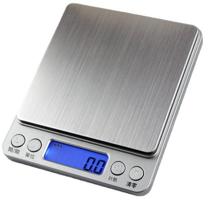 迷你電子秤, 1個, 中文2kg / 0.1g 充電款