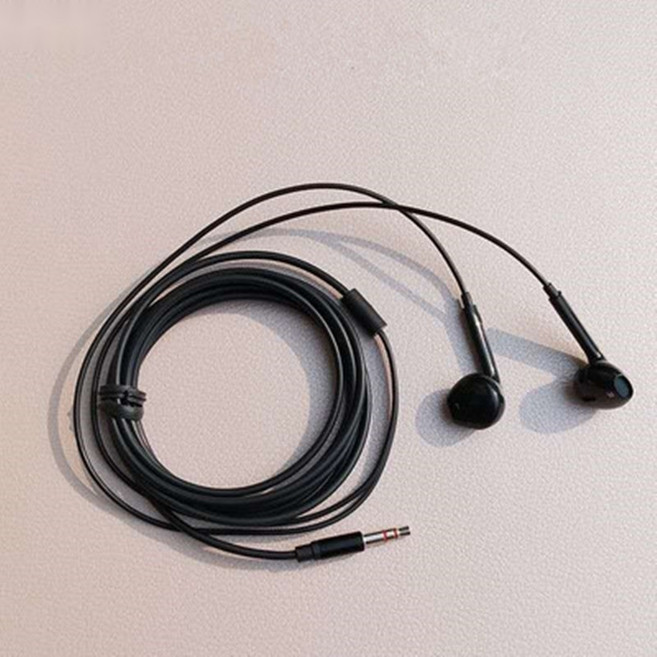 HYLSS 耳機 監聽耳機MP3主播直播K歌重低音3米線長三米錄音通用半入耳式耳機5, 黑色不帶麥, 如圖