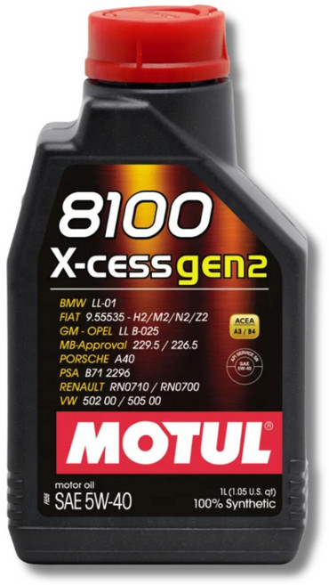 MOTUL 8100 X-CESS gen2 5W40 全合成機油 1L, 1個, 5W40 |一公升