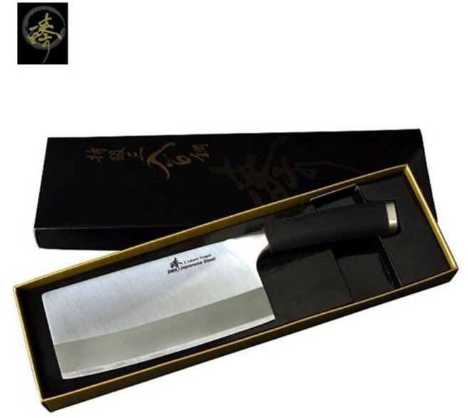 臻 高級廚具 料理刀具 三合鋼系列 中式菜刀 小剁刀 SC829-4CS(TPR), 1個