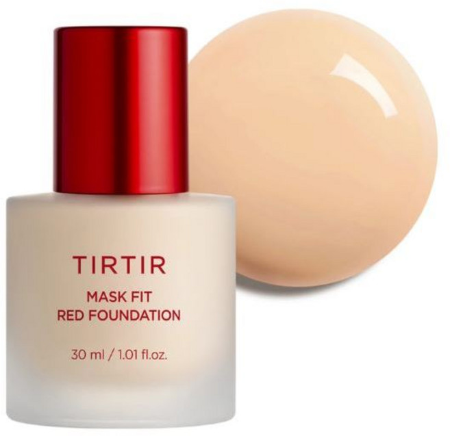 TIRTIR 亮澤長效水潤遮瑕粉底液 30ml / 1.01 fl.oz., 1個, 21N Ivory-現, 21N Ivory-現