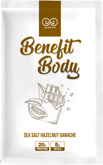 WORTH 沃爾司 Benefit Body 激能蛋白 榛果海鹽甘納許口味, 30g, 1個