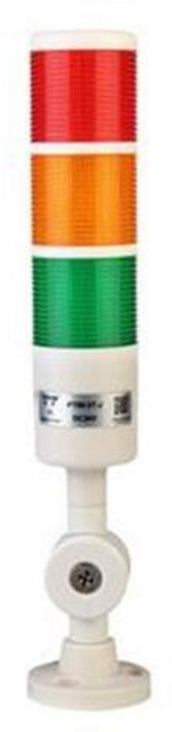 三色報警指示燈 LED 警示燈 常亮 閃光 蜂鳴 24V, 三層常亮LED無聲220V, 1個