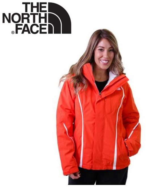 【The North Face 女 HV Heatseeker 兩件式外套《橙》】A7HX-D1T/防水/透氣/滑雪