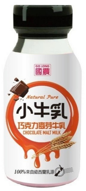 國農小牛乳 - 巧克力麥芽牛乳, 24個裝, 215ml
