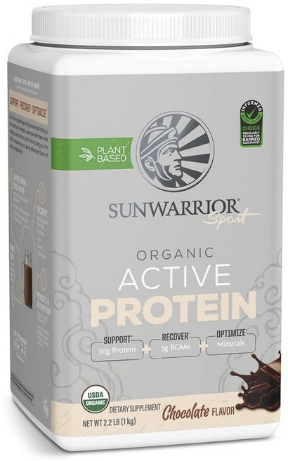 Sunwarrior 健身活力植物蛋白能量粉 巧克力風味, 1個, 1kg