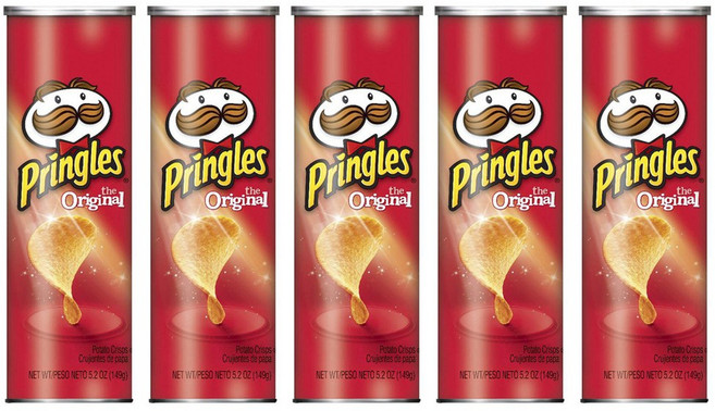 PRINGLES 品客 原味洋芋片, 5個, 149g
