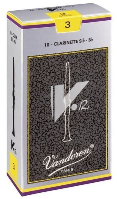 VANDOREN 銀盒竹片 - 豎笛適用, 1個, 3, 無, V12
