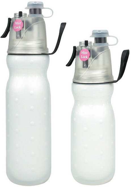 運動噴霧水壺 防滑便攜 大容量 食品級材質, 白色, 1個, 590ml