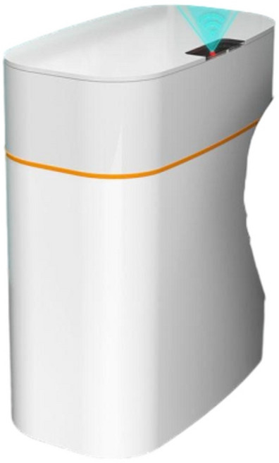 智慧感應垃圾桶 16L白色充電款
