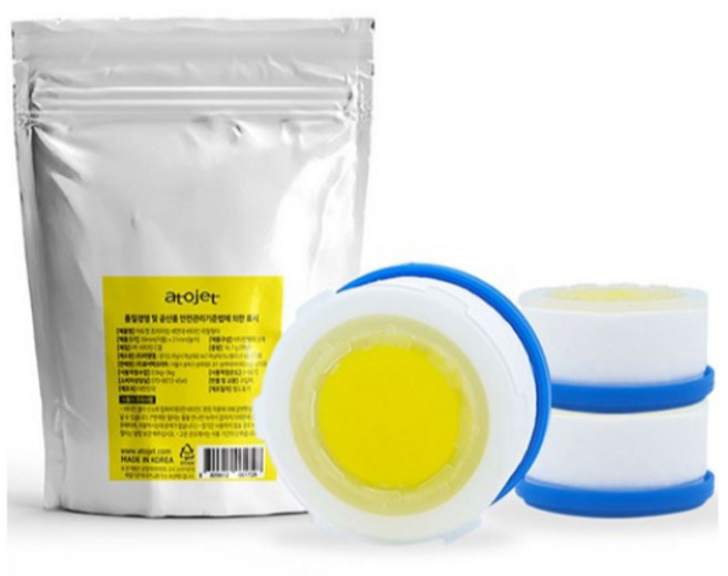 ATOJET 洗手台維他命除氯過濾器組合, 1個, 洗手台維他命除氯濾芯(3入組), 維他命