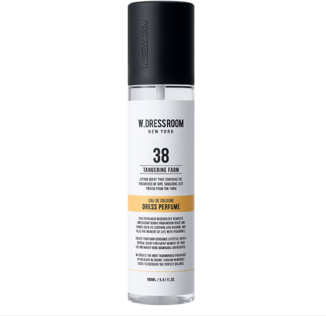W.DRESSROOM 衣物香氛噴霧-No.38 柑橘農場 160ml, 1個, TANGERINE FARM