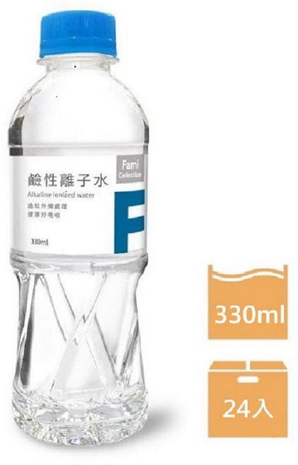 FMC鹼性離子水, 24個, 330ml
