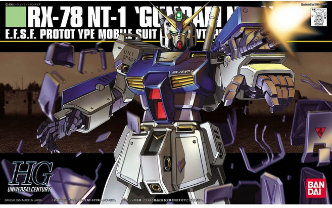 BANDAI HGUC 1/144 RX-78NT-1 GUNDAM NT-1 鋼彈模型, 1個