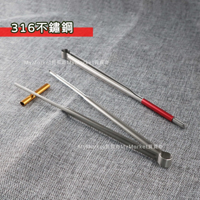 316不鏽鋼 食物夾 21CM 26CM, 顏色隨機出貨, 21CM, 1個